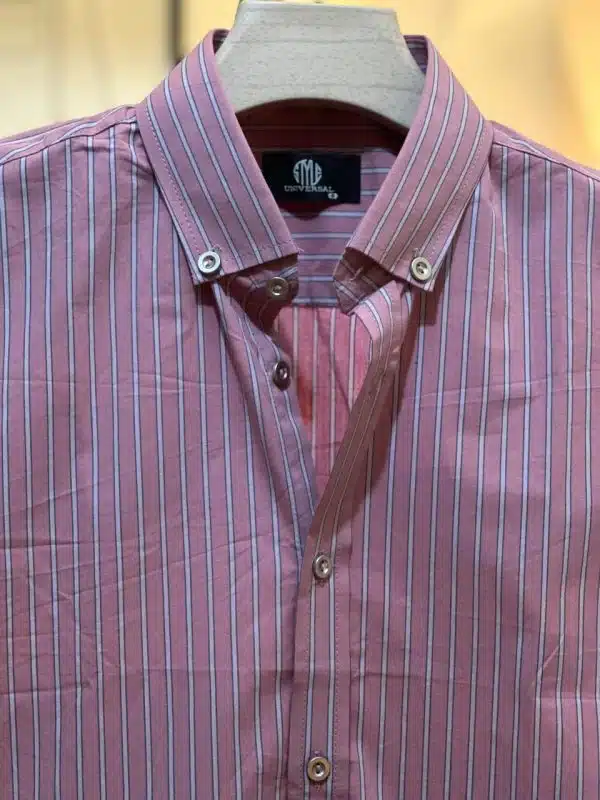 Casual Baby Pink Strip Shirt