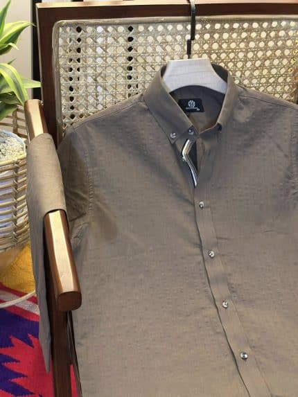 Deep Taupe Dobby (Deep Olive)